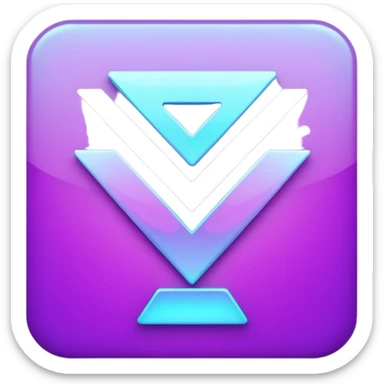 holographic purple checkmark sticker