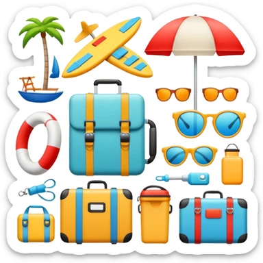 vacation equipment sticker