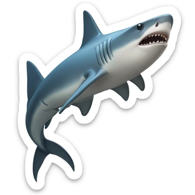 Hammerhead shark sticker
