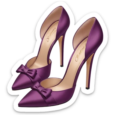 Agent Provocateur Elice Plum Mules pair 
 sticker