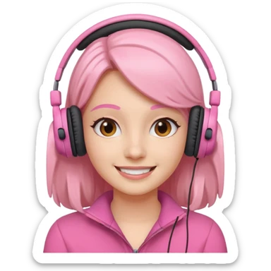 pink video call sticker