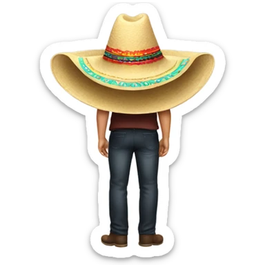 Big back wearing a sombrero  sticker
