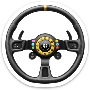 F1 steering wheel sticker
