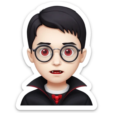 vampire kids with optical
 sticker