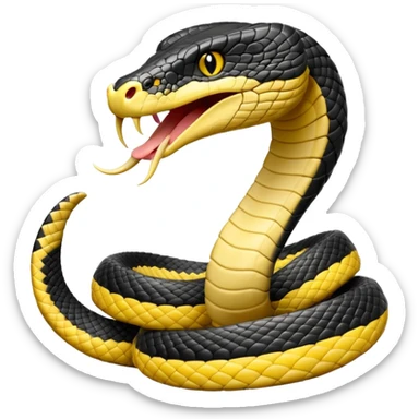 King cobra front facing sticker