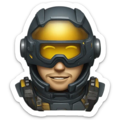 Helldivers Space Cadet sticker
