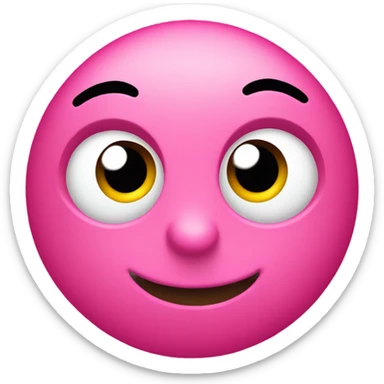 Pink emoji sticker