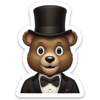 Freedy from fnaf sticker