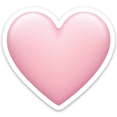Light pink heart sticker