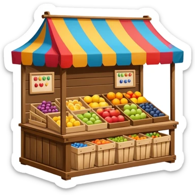 Street Market Stall
 sticker