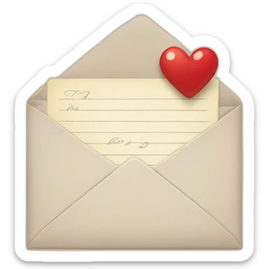 love letter sticker