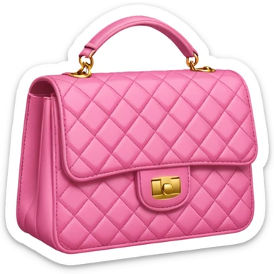 channel pink bag sticker