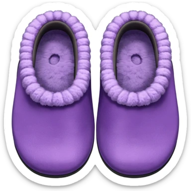 Womens lilac purple slippers sticker