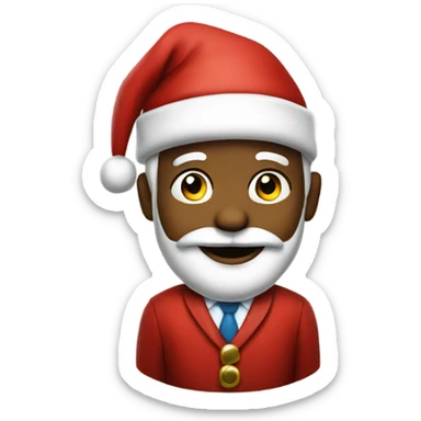 Santa Claus as a salesman  sticker