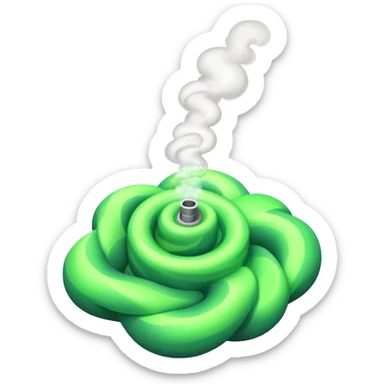 poisonous gas, isometric sticker