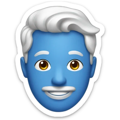 blue brasserie sticker