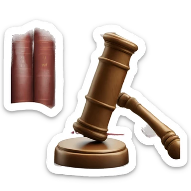 Law School Books and gavel and library vibe sticker