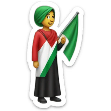 Free palestine  sticker