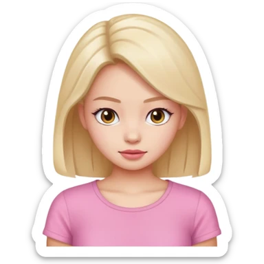 jennie with pink top sticker