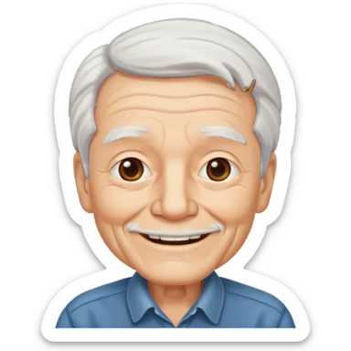 Crea un viejito sticker