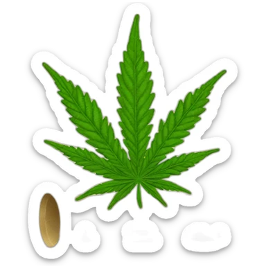 Cannabis pape vatican sticker