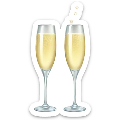 New Years Eve Champagne for the year 2025 sticker