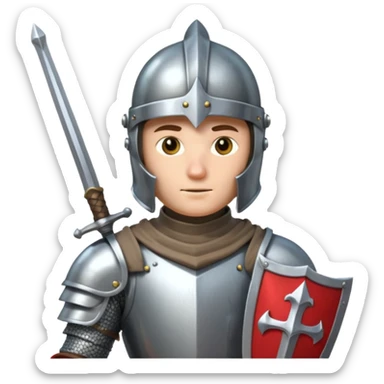 medieval knight sticker