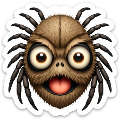 arachnid face sticker