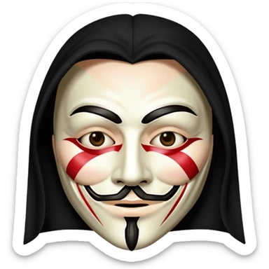 V for vendetta  sticker