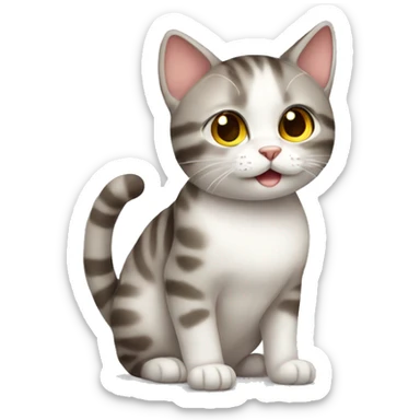 Cute cat sticker