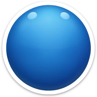7th blue. Ball  sticker