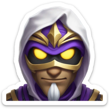 make kassadin from league of legends showing his just his mask and not his face sticker