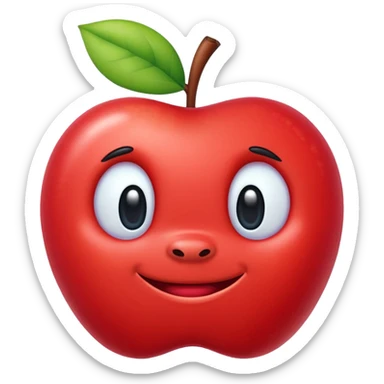 the word STICH in apple style emoji, rounded and cheerful sticker