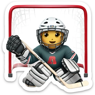 Hockey goalie sticker