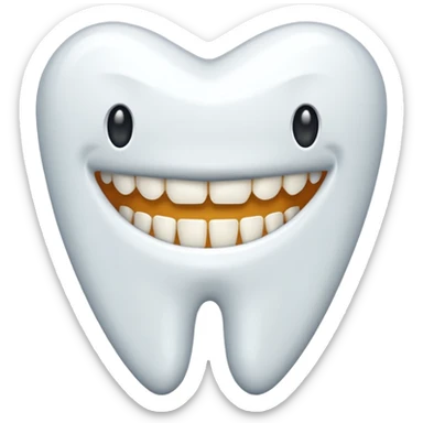 Make the teeth longer sticker