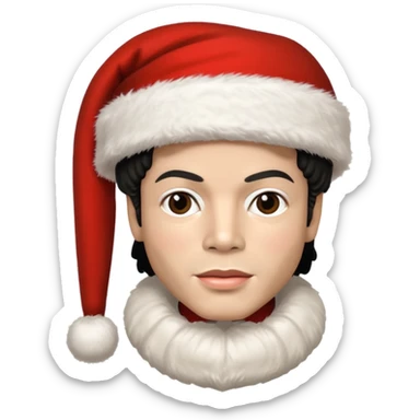Michel jackson navideño sticker