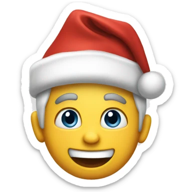 Christmas excited sticker