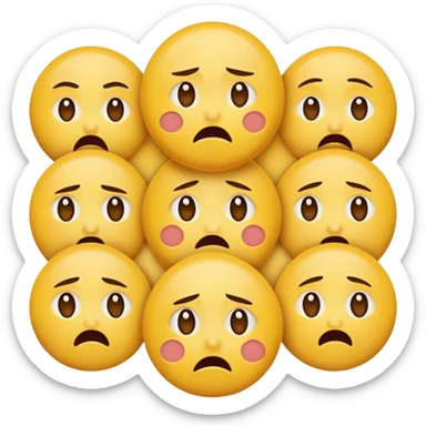 Emotional face emoji’s  sticker