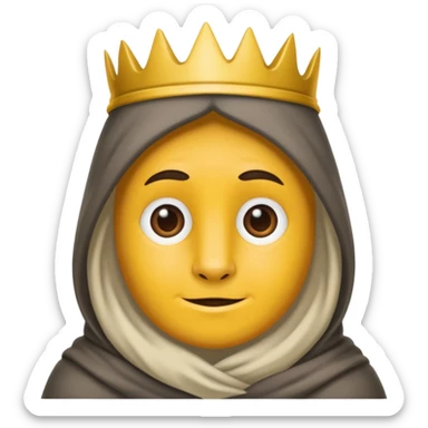 een dwerg met een groot hoofd sticker