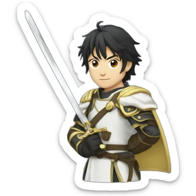 Anime-swordsman sticker