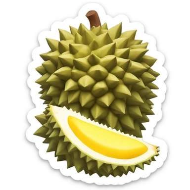 Durian fruit sticker