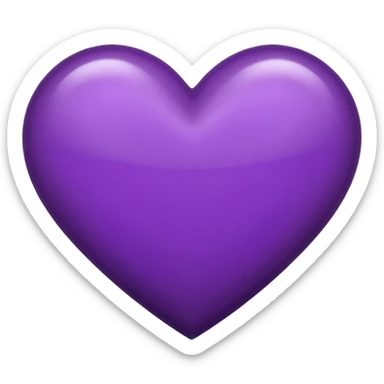 Dark Purple Heart  sticker