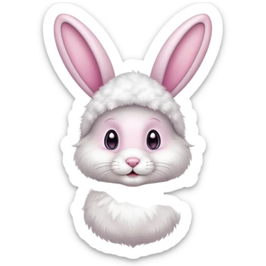 Ben in easter bunny costume sticker