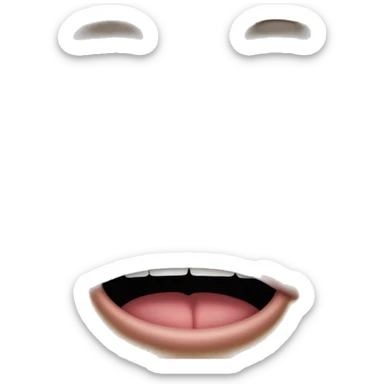 rolling eyes with tongue out sticker