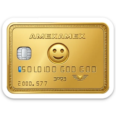 amex gold card sticker
