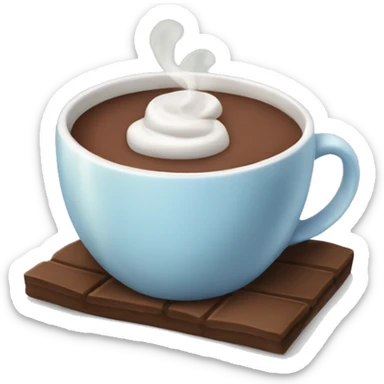 cup of hot cocoa sticker