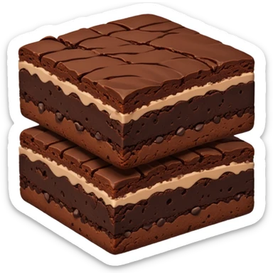 Triple Chocolate Brownie sticker