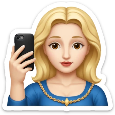 emoji della madonna che si scatta un selfie 
 sticker
