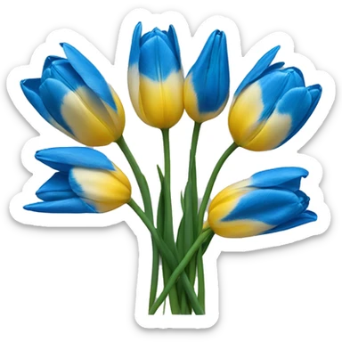 Tulipanes azules
 sticker