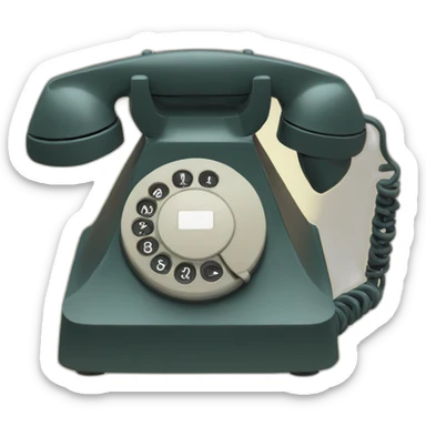 emoji telefono antiguo, vibrando sticker